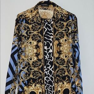 100% Versace silk shirt